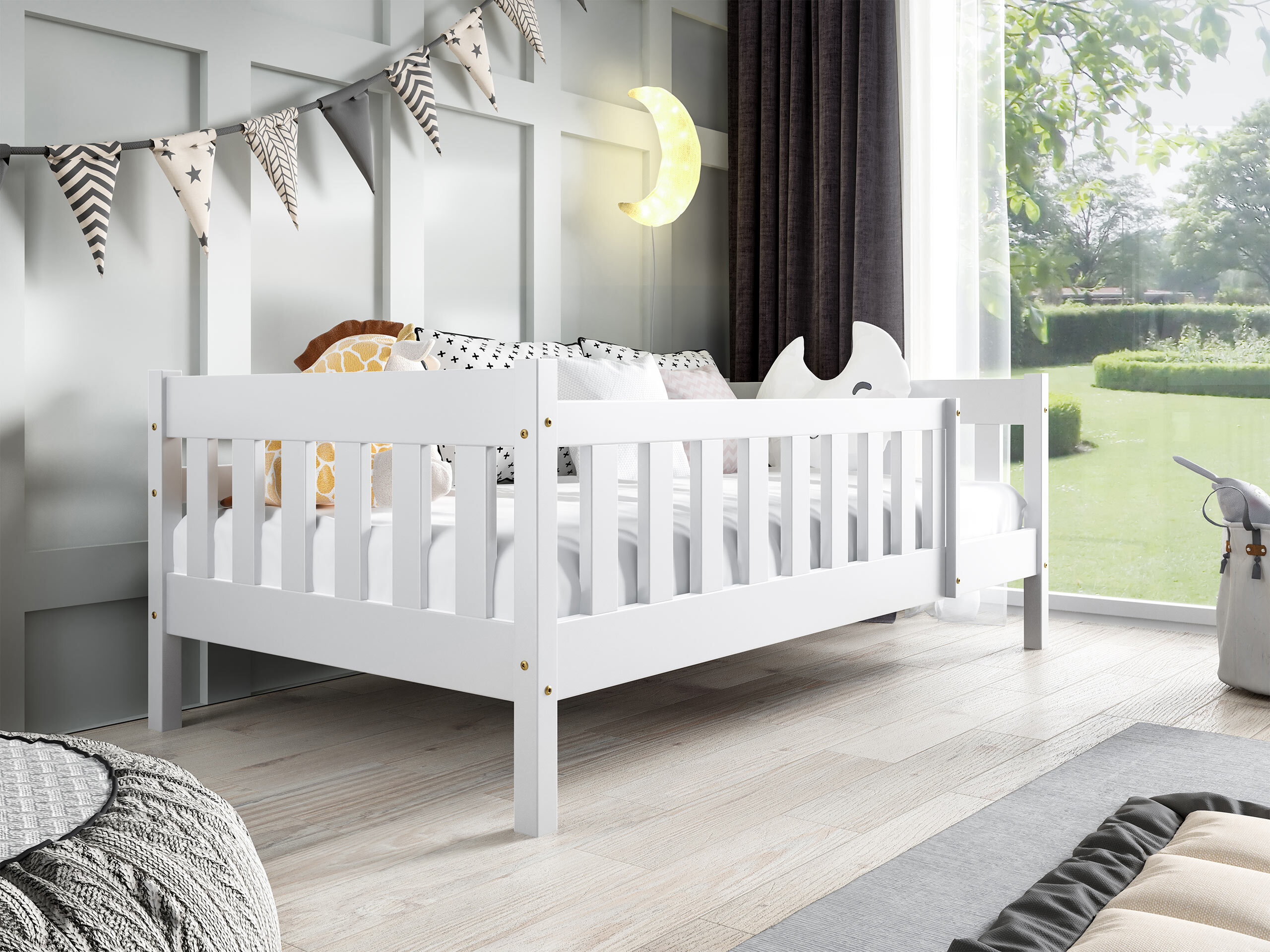 Letto Edmond 124 (Bianco)