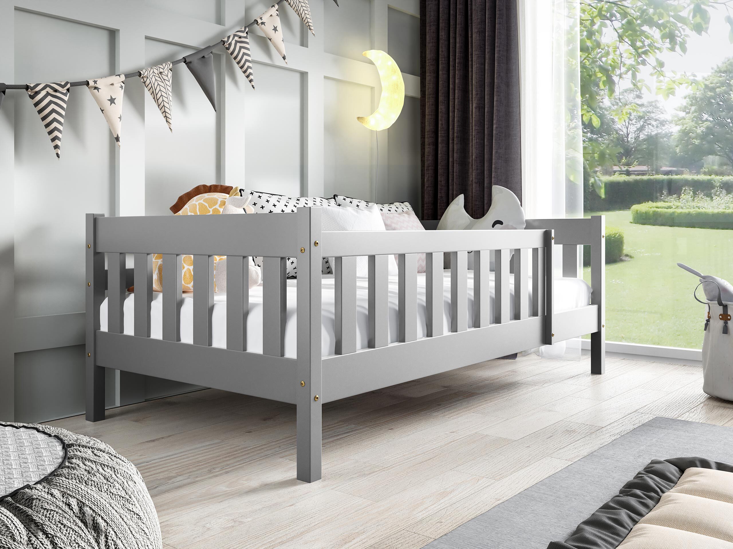 Letto Edmond 124 (Grigio)