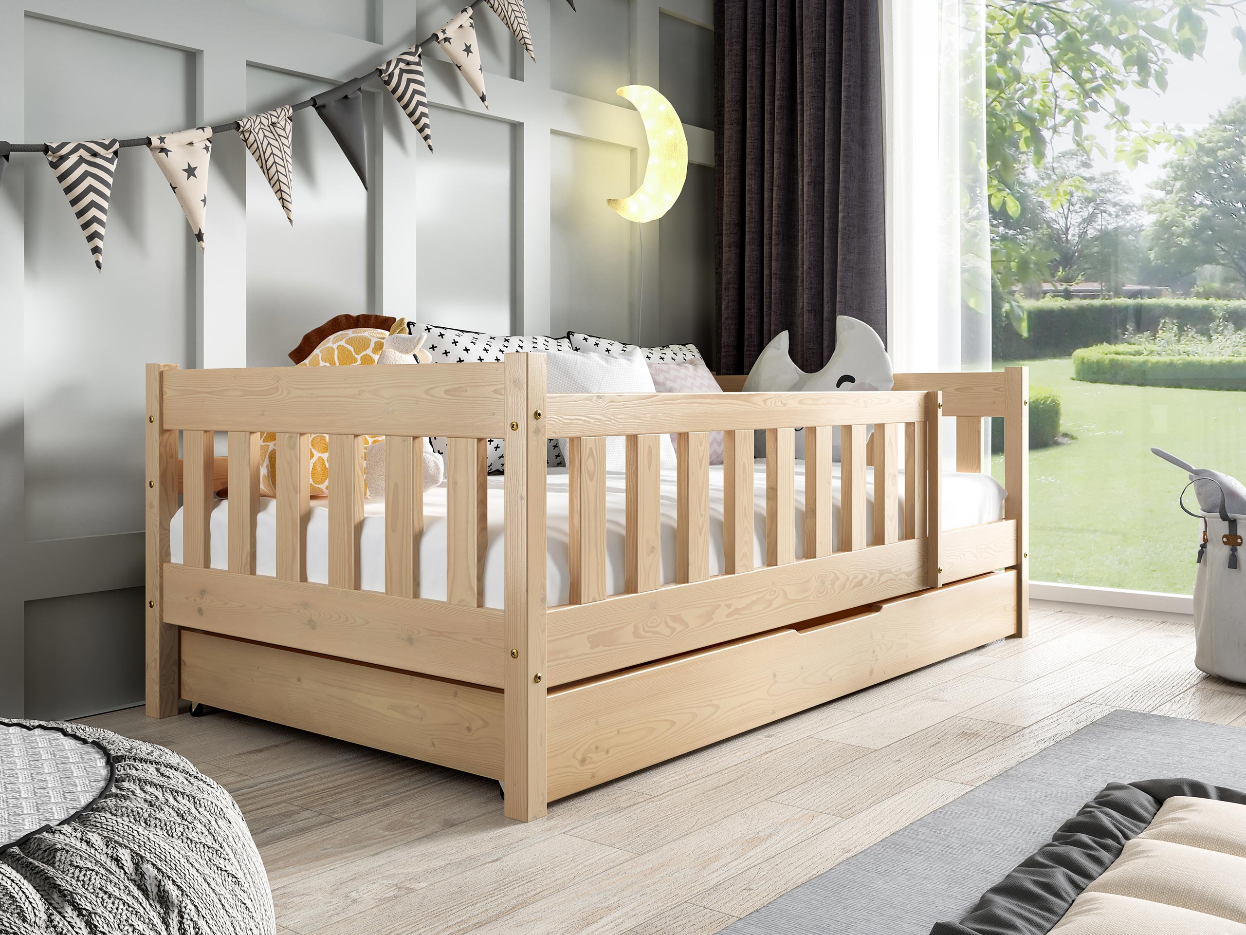 Letto Edmond 124 (Pino)