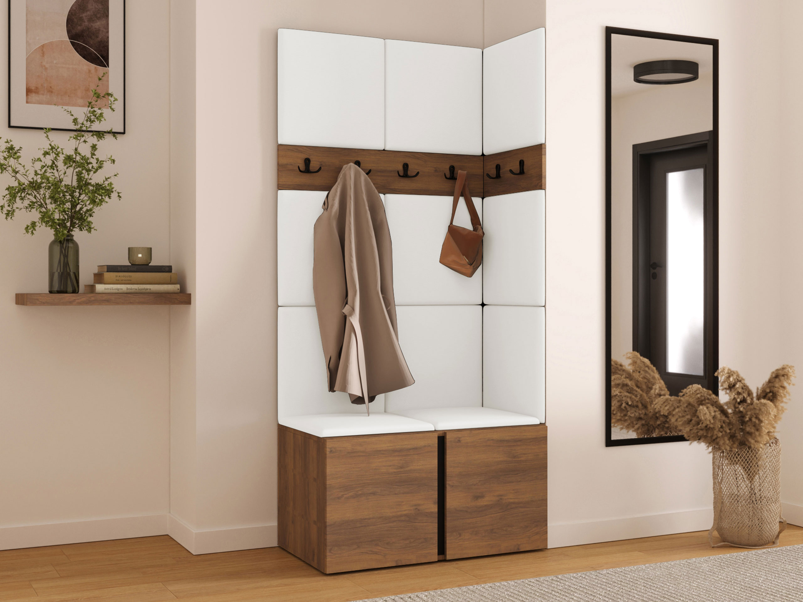 Set arredo da corridoio Pinis I (Eco-pelle Soft 017)