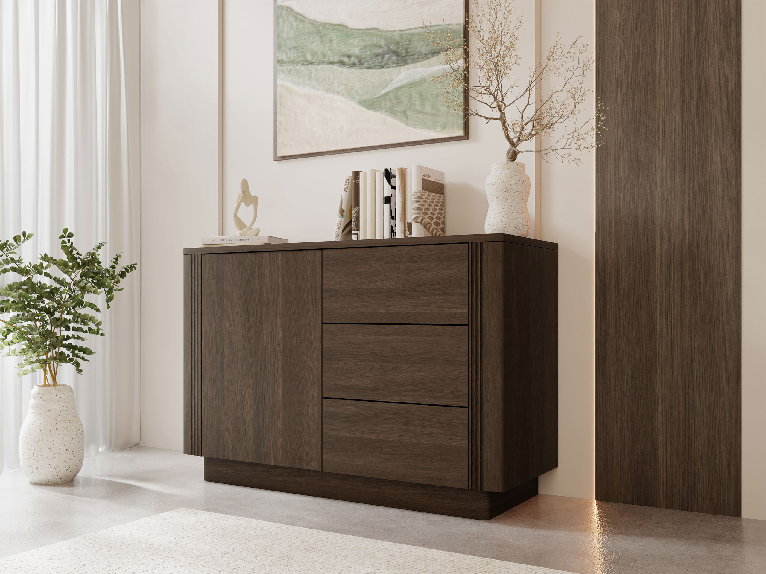Cassettiera Comfivo Levavio 100 (Rovere moro)