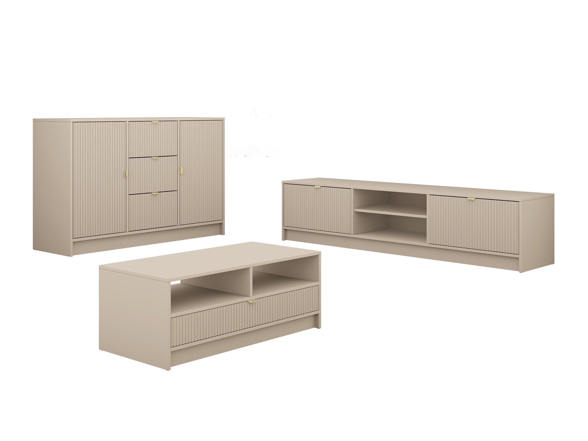 Parete attrezzata Comfivo Papilio I (Beige)