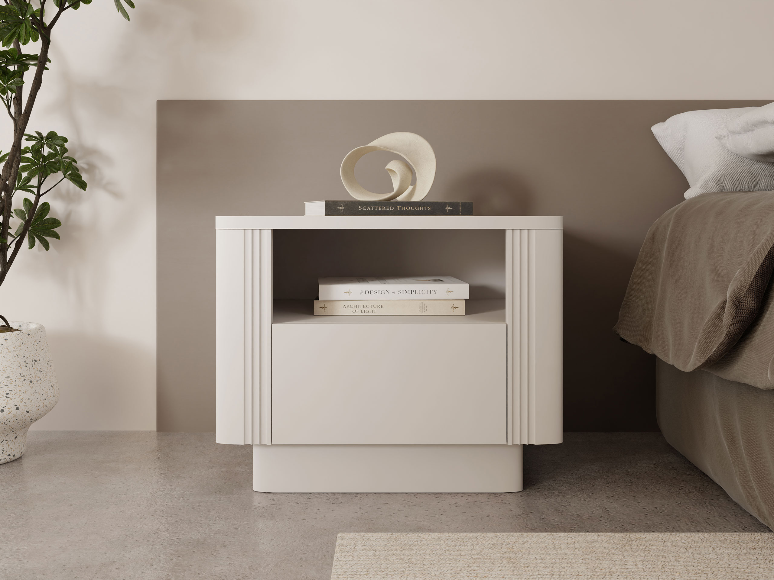 Comodino Comfivo Levavio 102 (Beige)