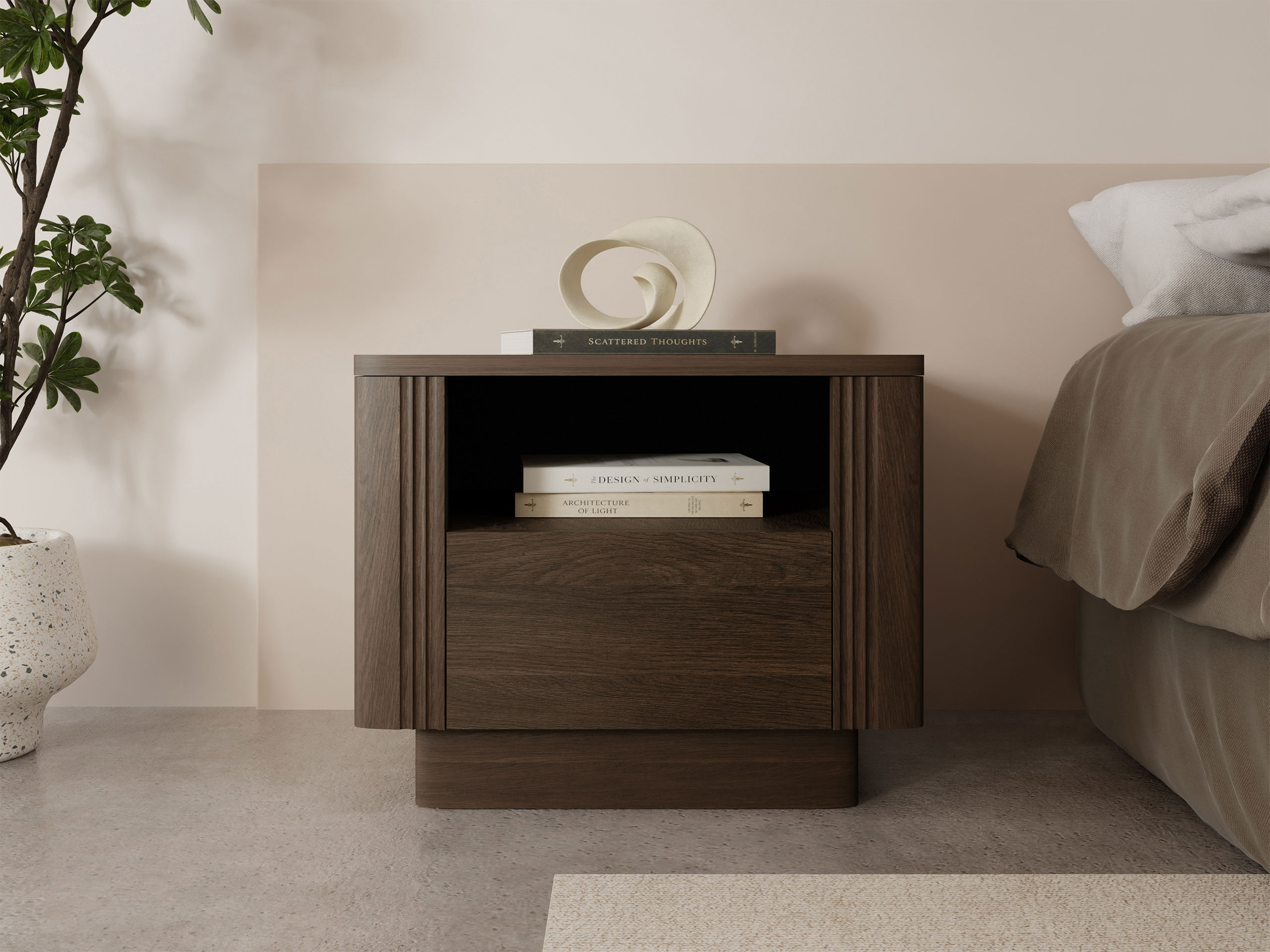Comodino Comfivo Levavio 102 (Rovere moro)