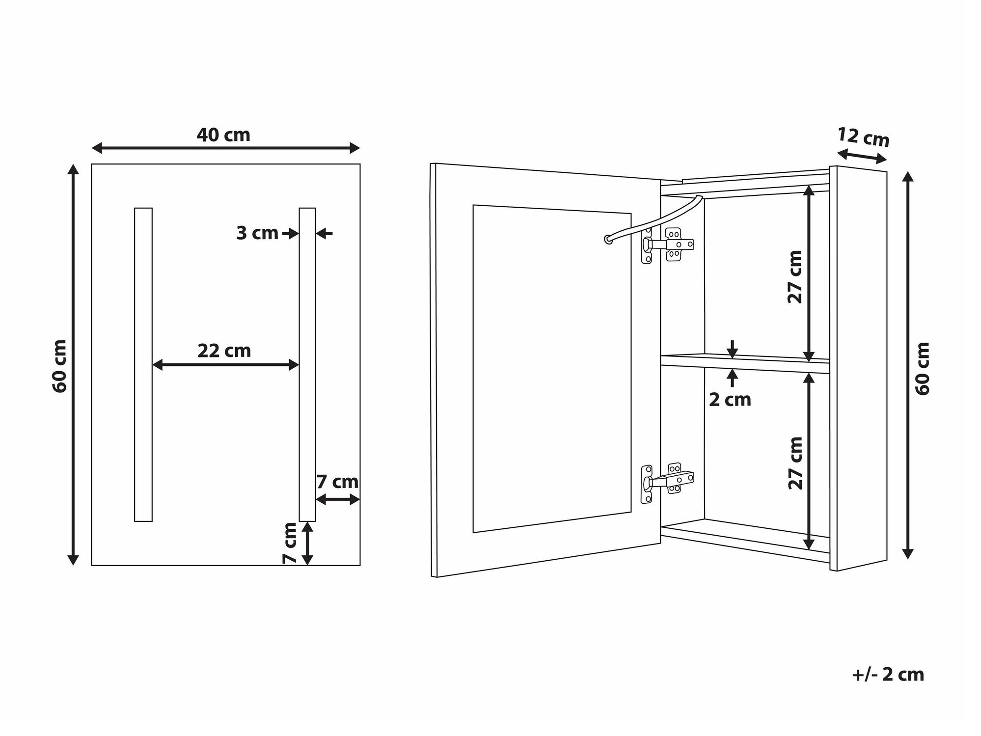 Armadietto a specchio da bagno SL5949