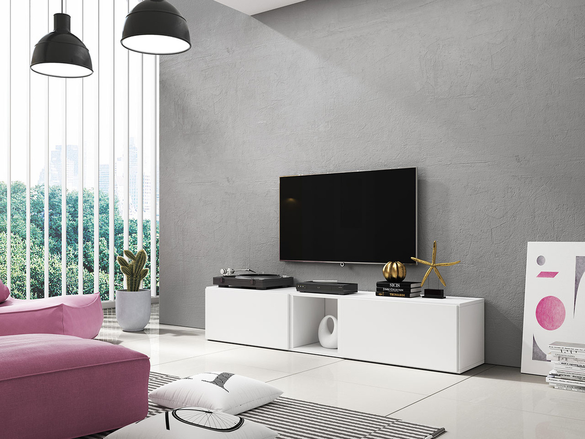 Mobile porta TV Corbele 115 (Bianco)