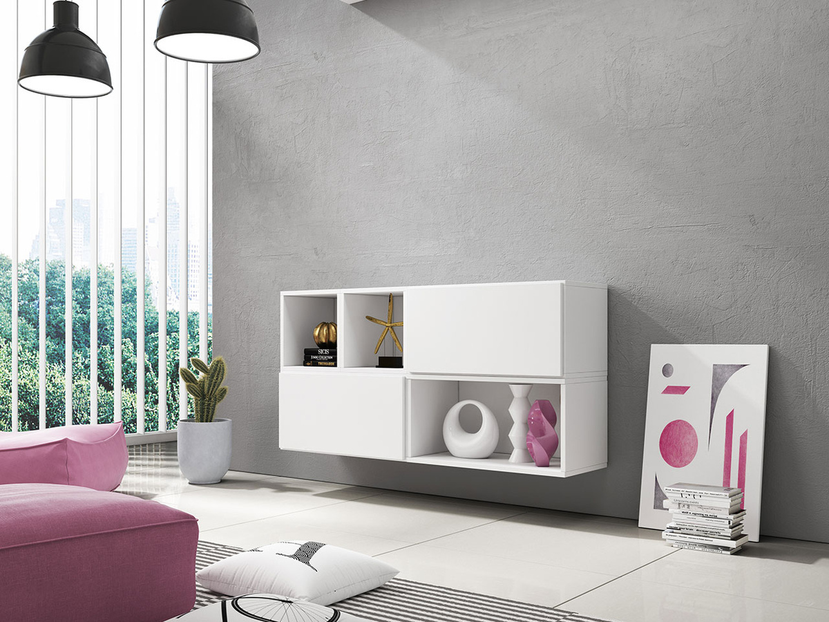 Set di gabinetto Corbele 120 (Bianco)